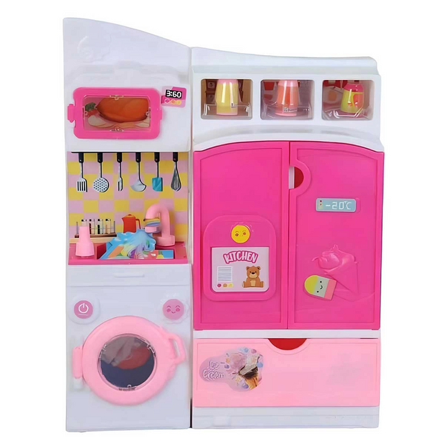 Oydaş Minik Şefler Buzdolabı Çamaşır Makinesi 2'li 02360