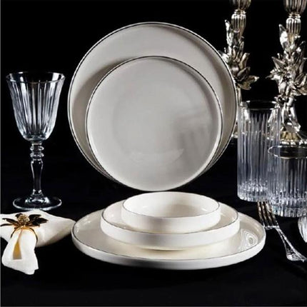 Massimo Pera Platin 24 Parça 6 Kişilik Yemek Takımı (MS-2427) | Çamlıca Home