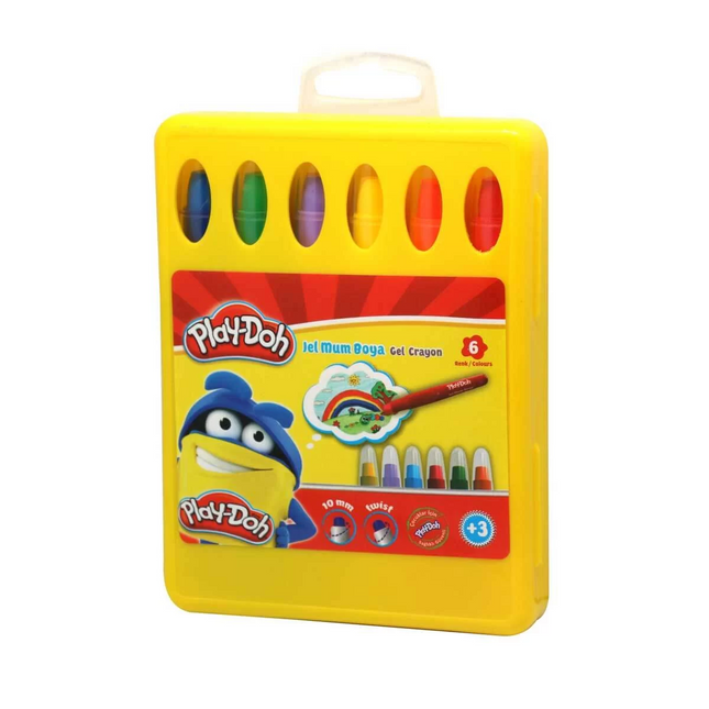 Play-Doh Crayon Jel Mum Boya 6 Renk