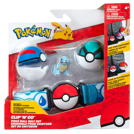 Pokemon Clip 'N' Go Pokeball Kemer ve Figür Seti