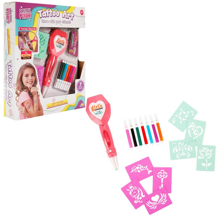 Pretty Pinky Dövme Sanatı Tasarım Seti