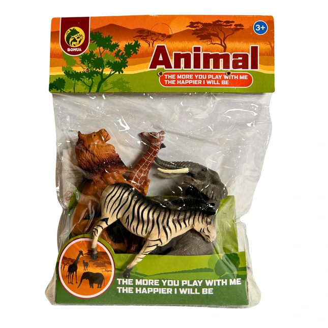 Pvc Pakette Dörtlü Vahşi Hayvanlar