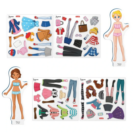 Quercetti Manyetik Moda Bebekleri Best Friends
