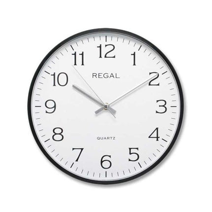 Regal İnce Siyah Çerçeveli Duvar Saati