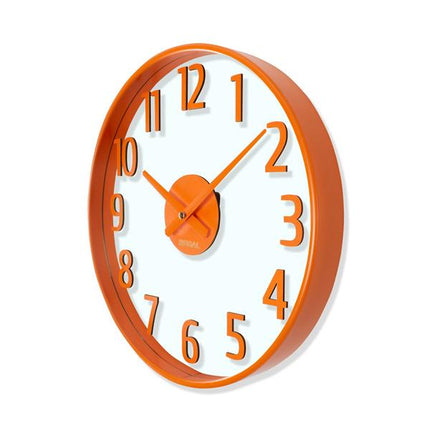 Regal Opal Turuncu Duvar Saati 37.5 Cm - Sessiz Mekanizma