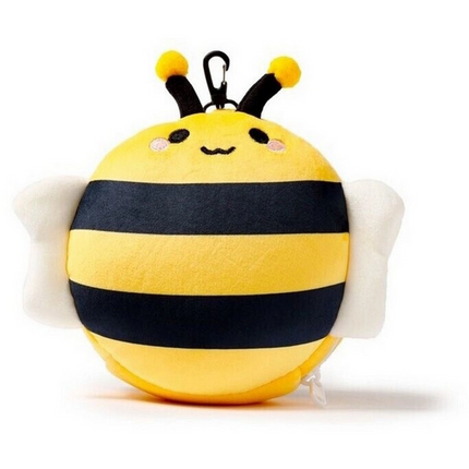 Relaxeazzz Arı Şeklinde Peluş Seyahat Yastığı ve Göz Maskesi