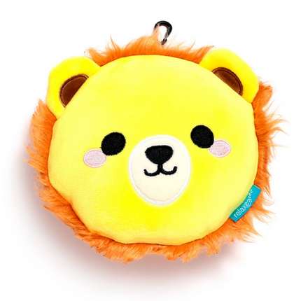 Relaxeazzz Aslan Şeklinde Peluş Seyahat Yastığı ve Göz Maskesi