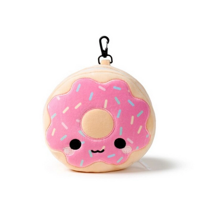 Relaxeazzz Donut Şeklinde Peluş Seyahat Yastığı ve Göz Maskesi