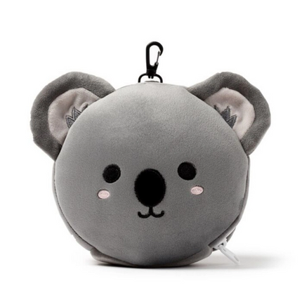 Relaxeazzz Koala Şeklinde Peluş Seyahat Yastığı ve Göz Maskesi