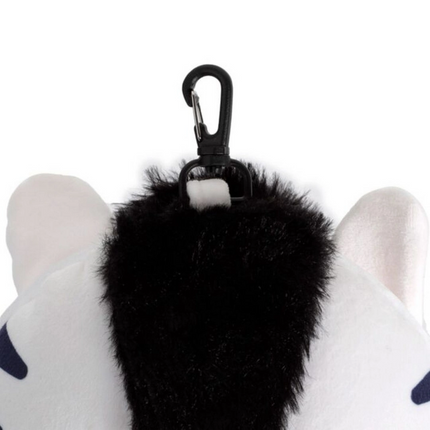 Relaxeazzz Zebra Şeklinde Peluş Seyahat Yastığı ve Göz Maskesi