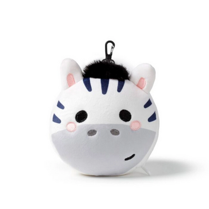 Relaxeazzz Zebra Şeklinde Peluş Seyahat Yastığı ve Göz Maskesi