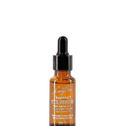 Luxy Bio Rejuvenating Eye Contour Serum Youthful Anti Aging Peptide Complex Hyaluronic Acid All Skin Types 20 Ml