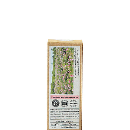 Luxy Bio Rose Face Oil Calms Hydrates Protects All Skin Types 1 oz / 30 ml and 0.17 oz 5ml Travel Size
