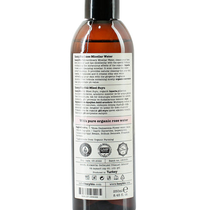 Luxy Bio Natural Mineral Rose Micellar Water Purifying Soothing All Skin Types 8.45 fl oz / 250 ml