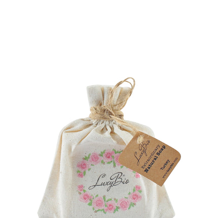 Luxy Bio Natural Rose Skin Care Soap Purufying Firming Moisturer Natural Peeling 3.50 oz / 100 grams