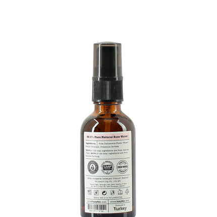Luxy Bio Pure Rose Water Tonic Water Hydrating Revitalizing All Skin Types 1.70 fl.oz / 50 ml Spray Travel Size