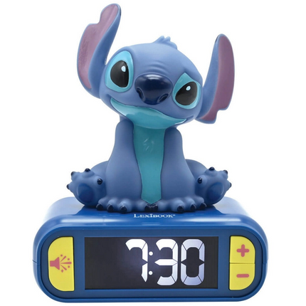 Sesli ve Işıklı 3D Stitch Dijital Çalar Saat