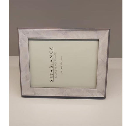 Seta Bianca 13 X 18 Cm Çerçeve Gri Sedef