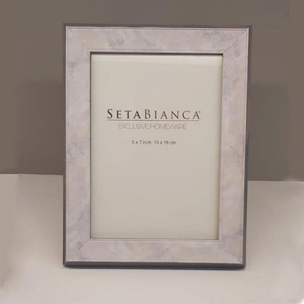 Seta Bianca 13 X 18 Cm Çerçeve Gri Sedef
