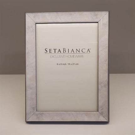 Seta Bianca 15 X 21 Cm Sedef Çerçeve Gri
