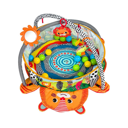 Sevimli Aslan Top Havuzuna Dönüşen Aktivite Merkezi & Oyun Halısı Renkli