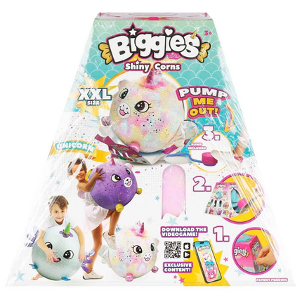 Biggies Şişme Peluş Unicorn XXL Shiny Corns S2