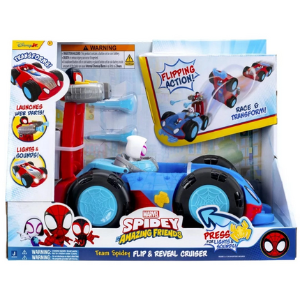 Spidey Dönüşen Sesli ve Işıklı Takla Atan Araçlar