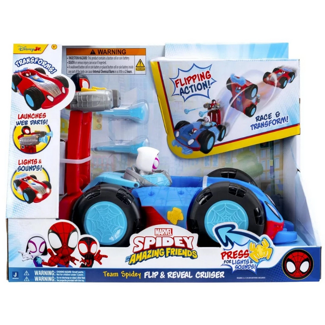 Spidey Dönüşen Sesli ve Işıklı Takla Atan Araçlar