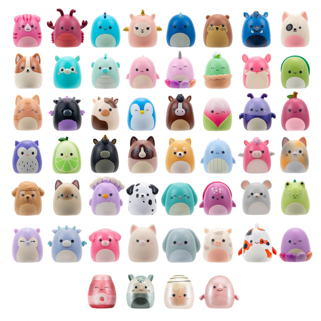 Squish-a-longs 2 Figür + Yüzük Sürpriz Paket Seri 1