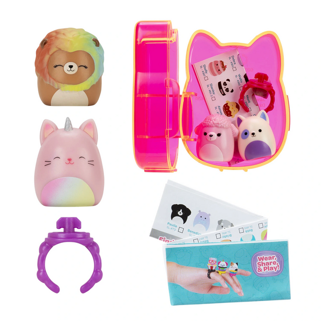 Squish-a-longs 2 Figür + Yüzük Sürpriz Paket Seri 2 AL0048-S2