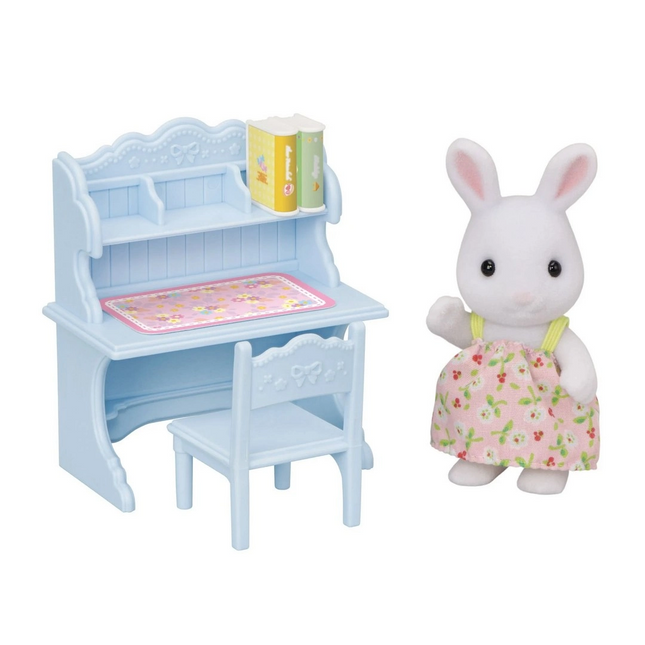 Sylvanian Families Kar Tavşanı Kız ve Çalışma Masası