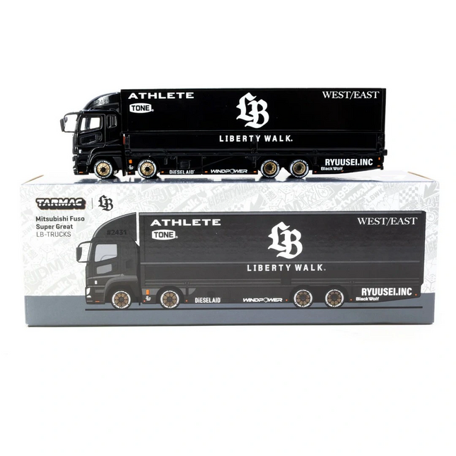 Tarmac Works 1/64 Mitsubishi Fuso Super Great LB-TRUCKS Black