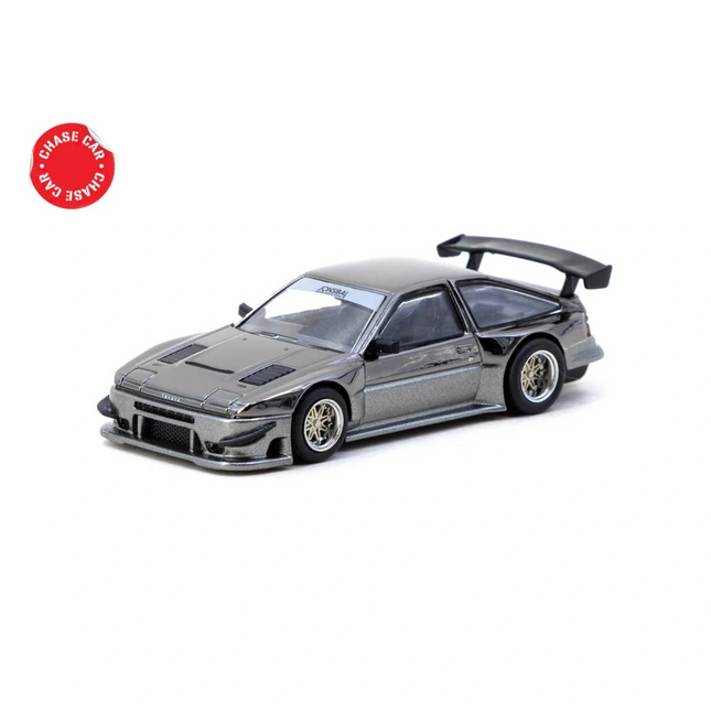 Tarmac Works 1/64 Toyota Sprinter Trueno AE86 Widebody Black/Grey - Designed by Jon Sibal - Malaysia Special Edition