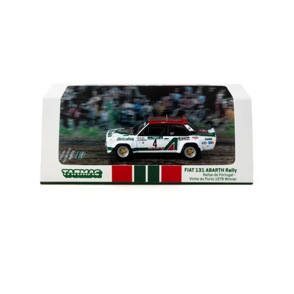 Tarmac Works 1/64 FIAT 131 ABARTH Rally Rallye de Portugal - Vinho do Porto 1978 Winner #04