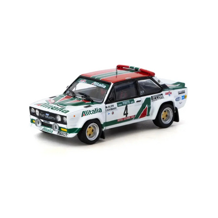 Tarmac Works 1/64 FIAT 131 ABARTH Rally Rallye de Portugal - Vinho do Porto 1978 Winner #04