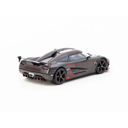 Tarmac Works 1/64 Koenigsegg Agera RS Black Carbon Fiber / Red Accents