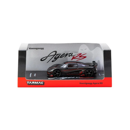 Tarmac Works 1/64 Koenigsegg Agera RS Black Carbon Fiber / Red Accents