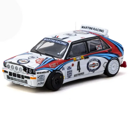 Tarmac Works 1/64 Lancia Delta HF Integrale Monte Carlo Rally 1992 #04 Winner Didier Auriol / Bernard Occelli