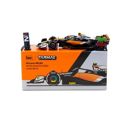 Tarmac Works 1/64 McLaren MCL60 British Grand Prix 2023 Lando Norris - Tarmac Works X iXO Models
