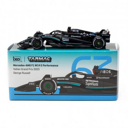 Tarmac Works 1/64 Mercedes-AMG F1 W14 E Performance Italian Grand Prix 2023 #63 George Russell