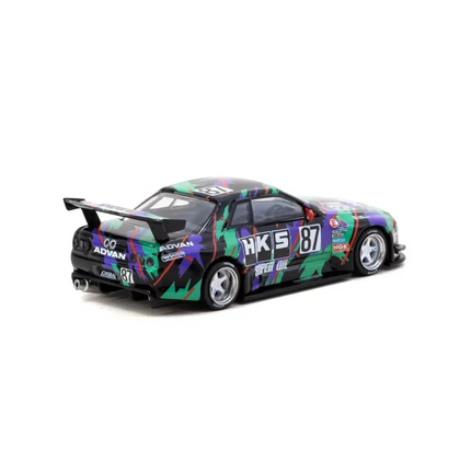 Tarmac Works 1/64 Nissan Skyline (R32) Widebody HKS with Tarmac Cards Combo Set - Designed by Jon Sibal