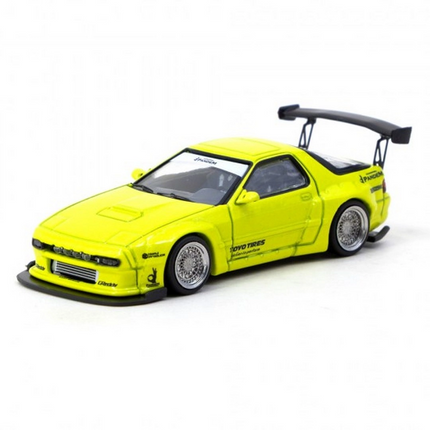 Tarmac Works 1/64 Pandem Mazda RX-7 FC3S Yellow