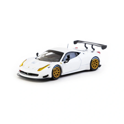 Tarmac Works X iXO Models 1/64 Ferrari 458 Italia GT3 White