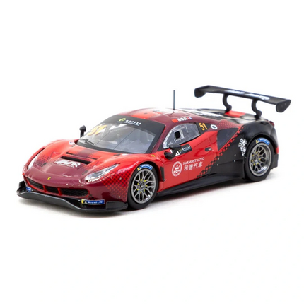 Tarmac Works X iXO Models 1/64 Ferrari 488 GT3 Macau GT Cup 2022 Harmony Racing #51