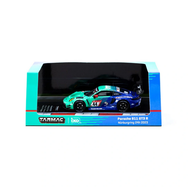 Tarmac Works X iXO Models 1/64 Porsche 911 GT3 R Nürburgring 24h 2023 #44