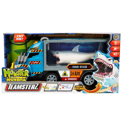 Teamsterz Monster Moverz Sesli ve Işıklı Köpek Balığı Kurtarma Kamyonu 40 cm