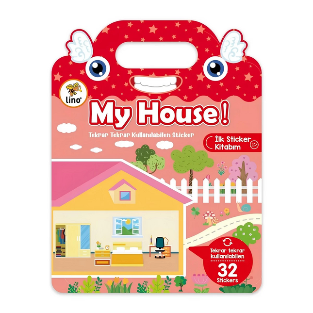 Tekrar Tekrar Kullanılabilen İlk Sticker Kitabım My House