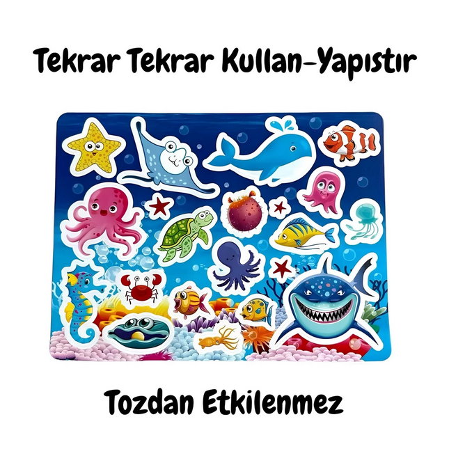 Tekrar Tekrar Kullanılabilen Sticker Kitabım Seaworld