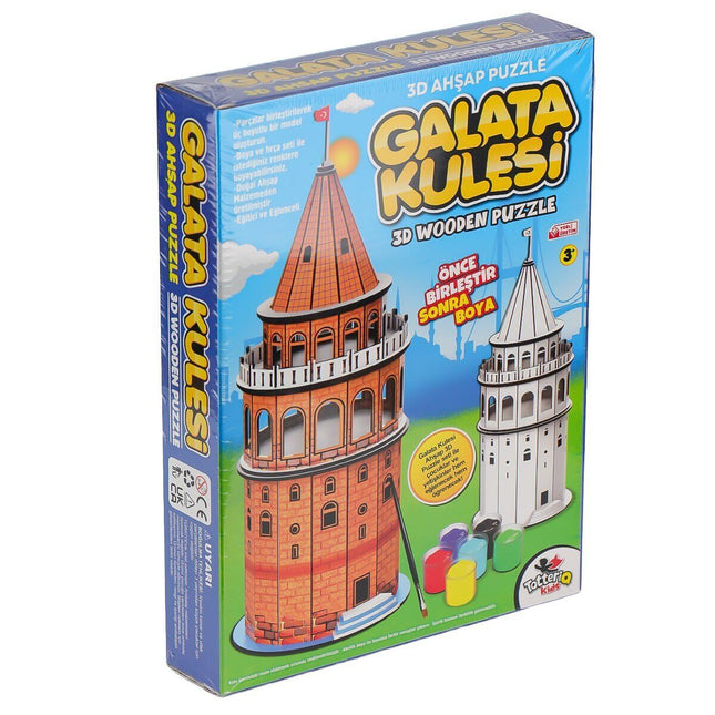 8210 Galata Kulesi Ahşap 3D Puzzle
