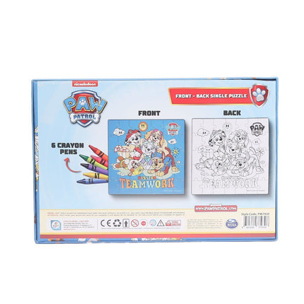 PW7930 Paw Patrol Boyamalı Puzzle -Laço